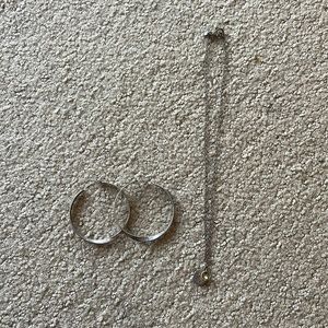 Silpada Silver Necklace and Earrings